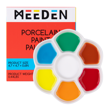Porcelánová paleta pro akvarel – květina