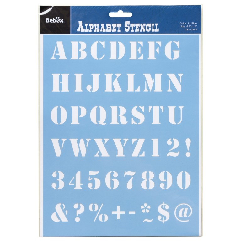 Šablona abeceda, typ 3