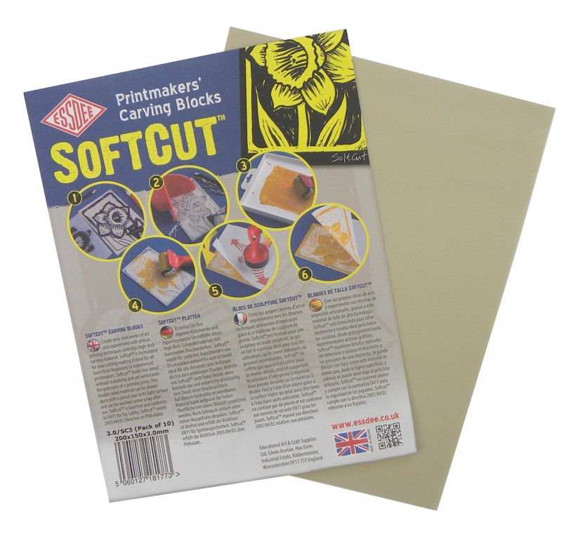 Softcut měkké lino pro linoryt 7,5x10cm