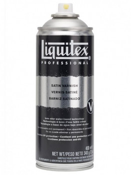 Saténový lak pro akryl Liquitex ve spreji 400ml