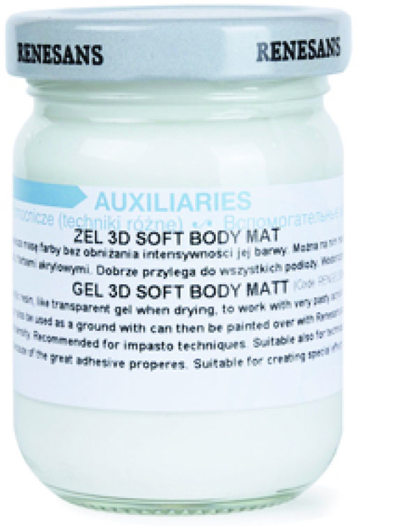 Strukturovací 3D gel matný – soft body 500ml