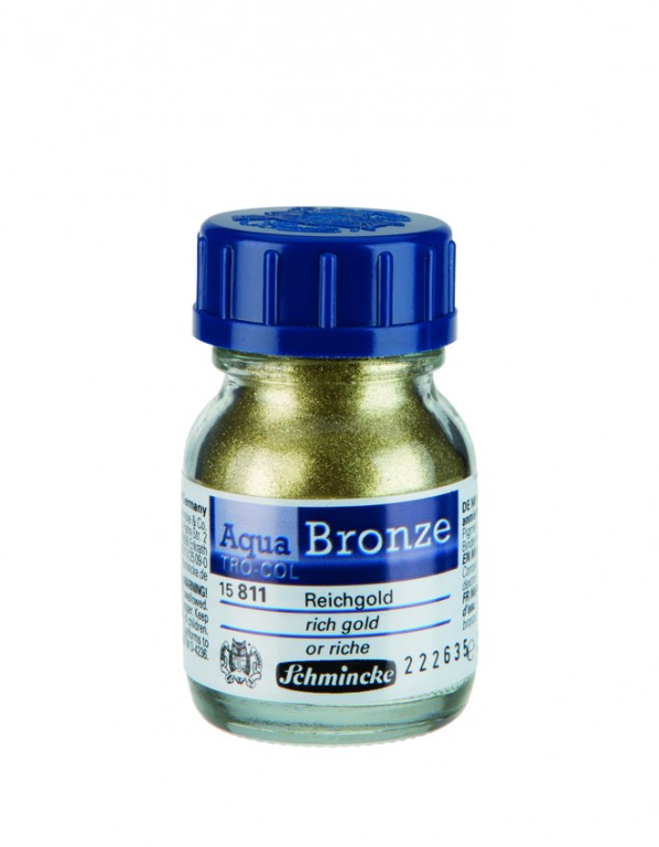 Zlaticí barva Schmincke Aqua 20ml – 811 rich gold