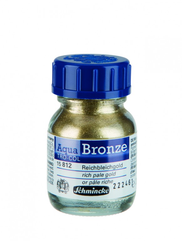 Zlaticí barva Schmincke Aqua 20ml – 812 rich pale gold