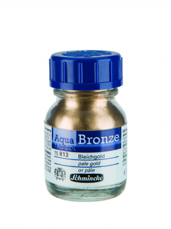 Zlaticí barva Schmincke Aqua 20ml – 813 pale gold