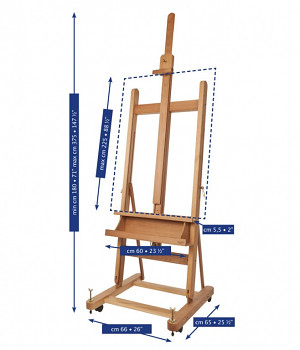 Velký malířský stojan H Mabef - M/06