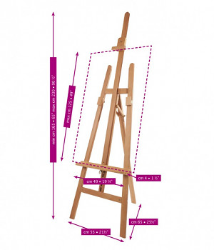Malířský stojan A buk Mabef - M/13