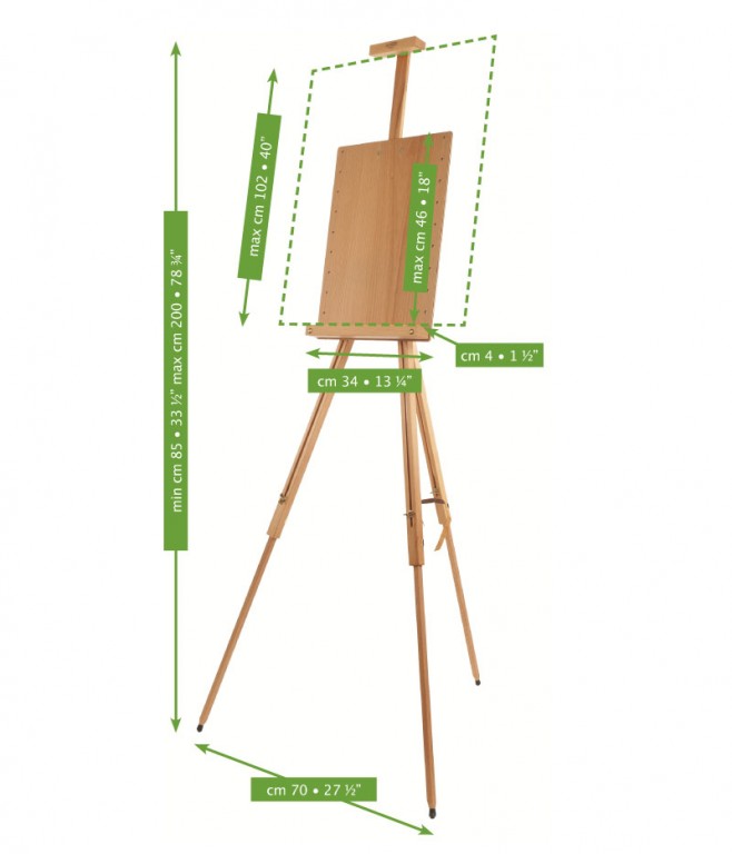 Plenérový stojan pro akvarel - M/26