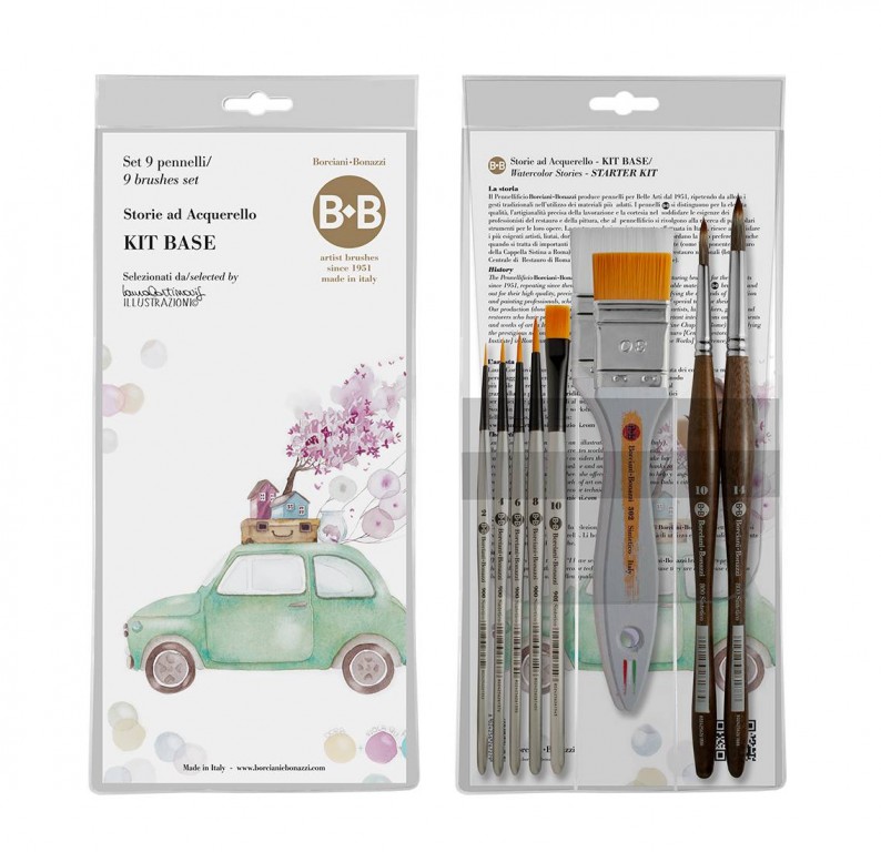 Kompletní sada štětců pro akvarel