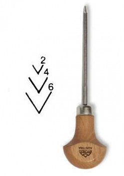 Rydlo Stubai tvaru V 60° 5841 – vyberte velikost