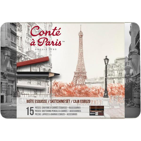 Kreslířská sada Conte a Paris 15 ks