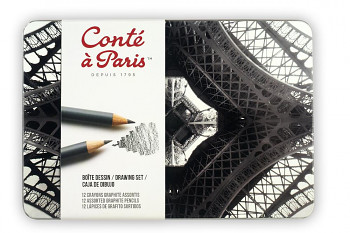 Sada grafitových tužek Conte a Paris 12ks