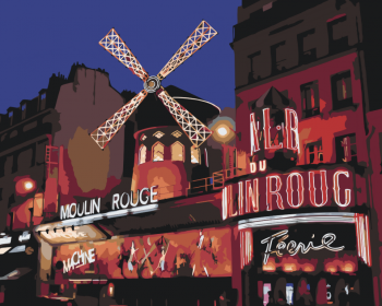 Malování podle čísel – Moulin Rouge 40x50cm