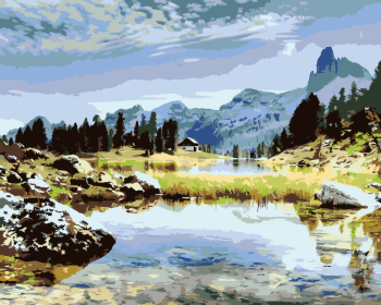 Malování podle čísel – Dolomity 40x50cm