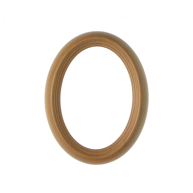 Oválný rám přírodní lakovaný 7x10cm