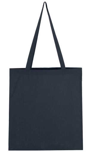 Plátěná taška s dlouhým uchem – tmavě modrá / dark blue