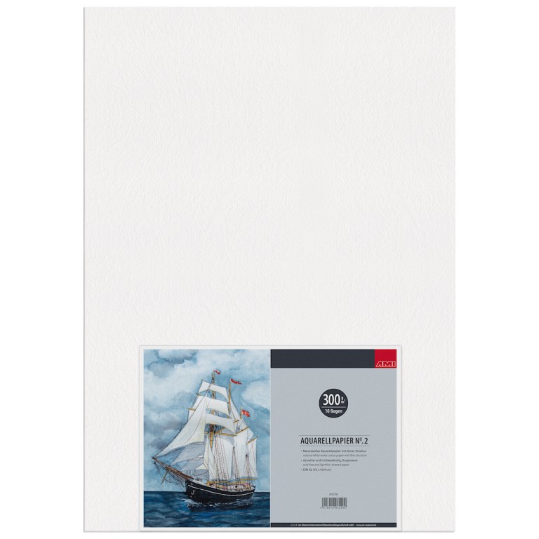 Akvarelové papíry A2 300g volně 10 listů