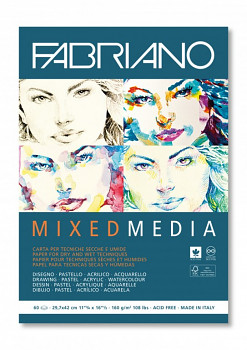 Blok Fabriano mixed media A4 160g 60 listů