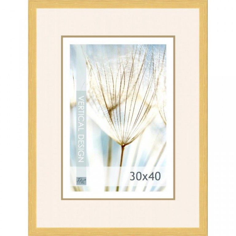 Dřevěný rám Quadro přírodní – 30x40cm