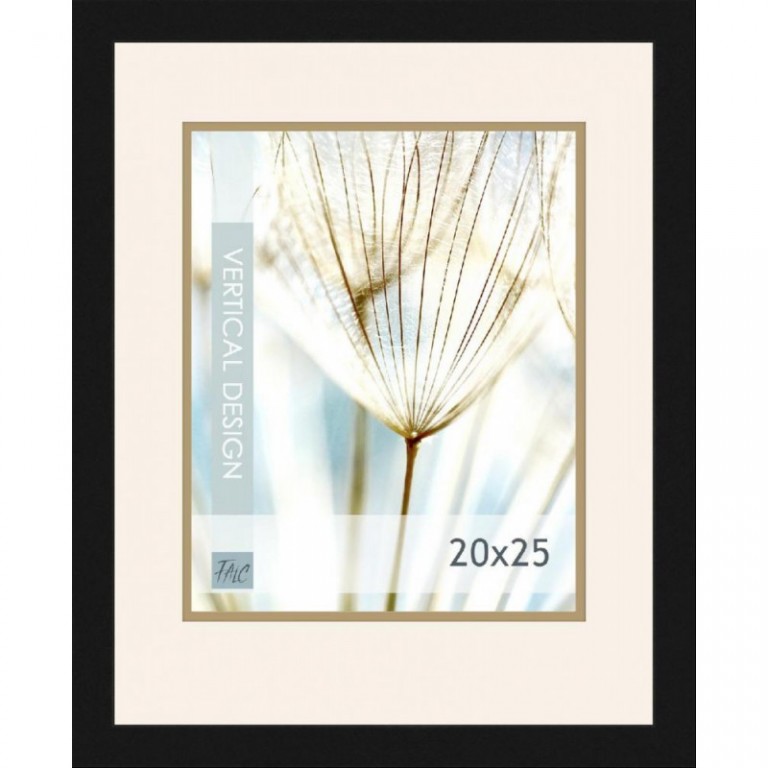 Dřevěný rám Quadro černý – 20x25cm