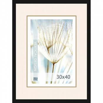 Dřevěný rám černý Quadro8 – 30x40cm