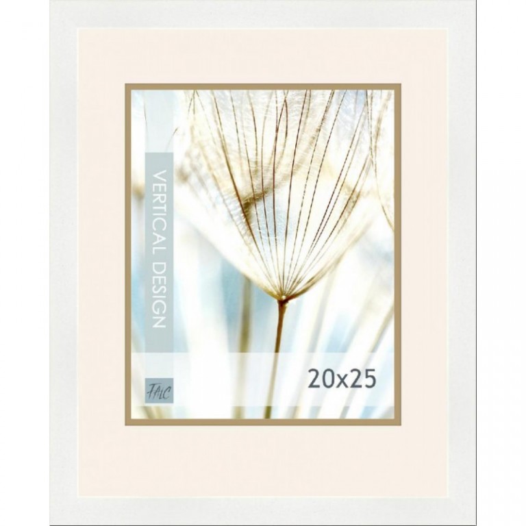 Dřevěný rám Quadro bílý – 20x25cm