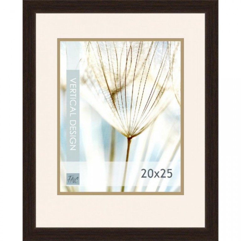 Dřevěný rám Quadro tmavě hnědý – 20x25cm