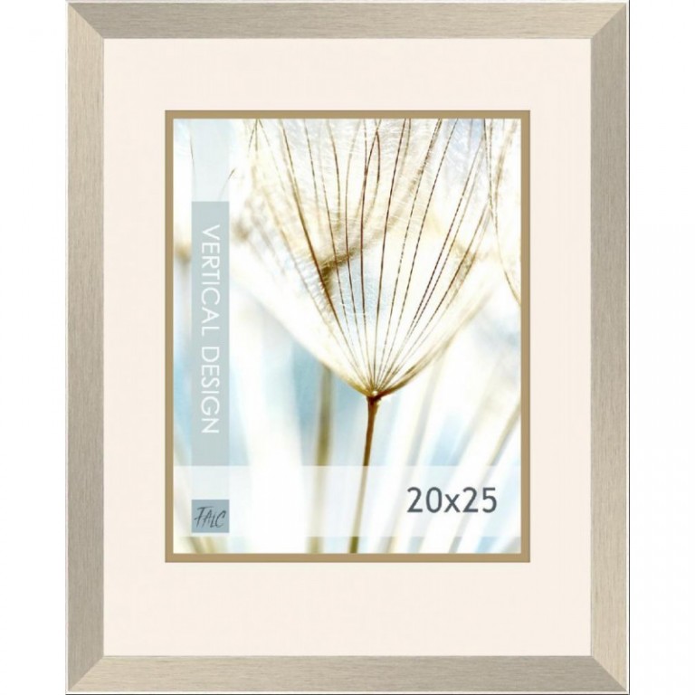 Dřevěný rám Quadro stříbrný – 20x25cm