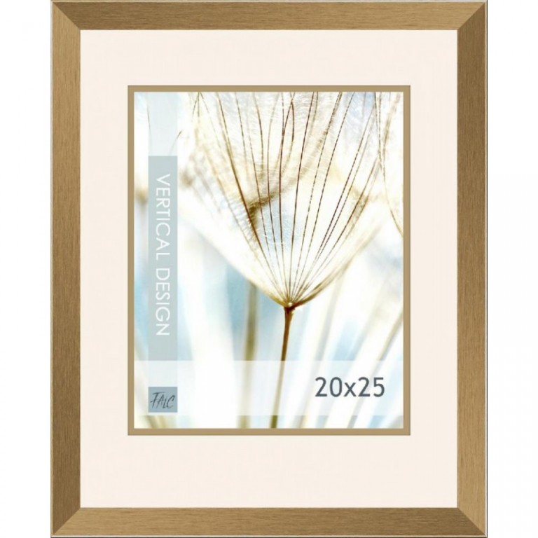 Dřevěný rám Quadro zlatý – 20x25cm