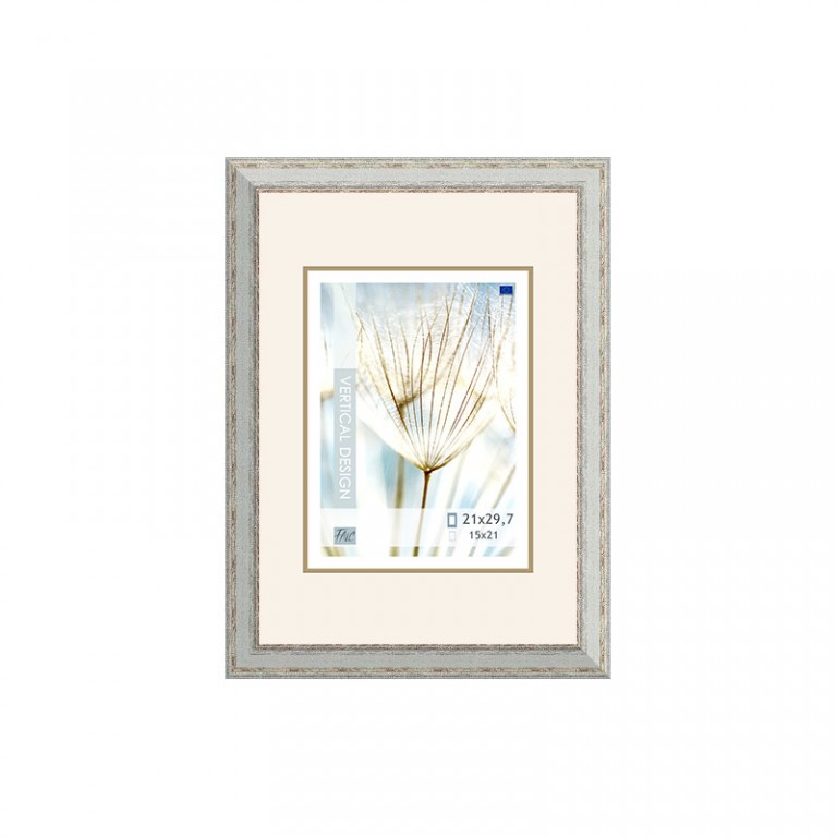 Dřevěný zdobný rám šedý Pisa 806 – A4