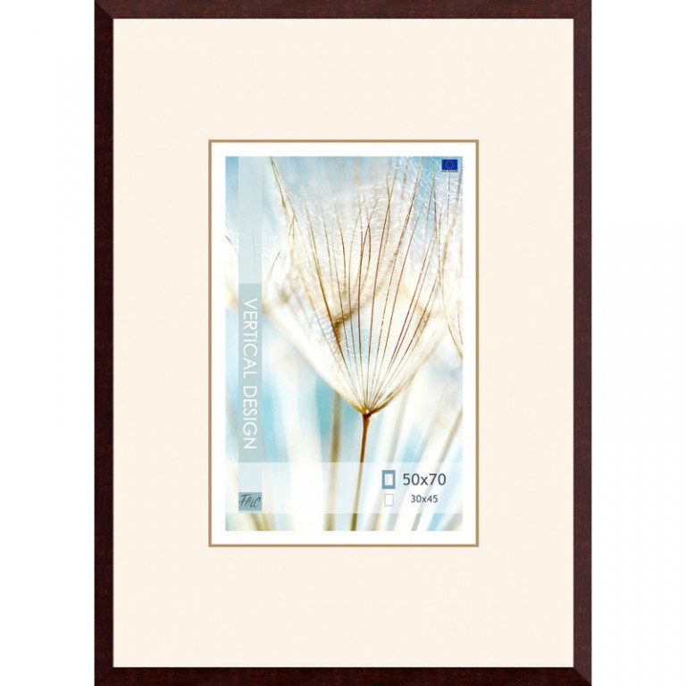 Dřevěný rám tmavě hnědý Avon – 50x70cm