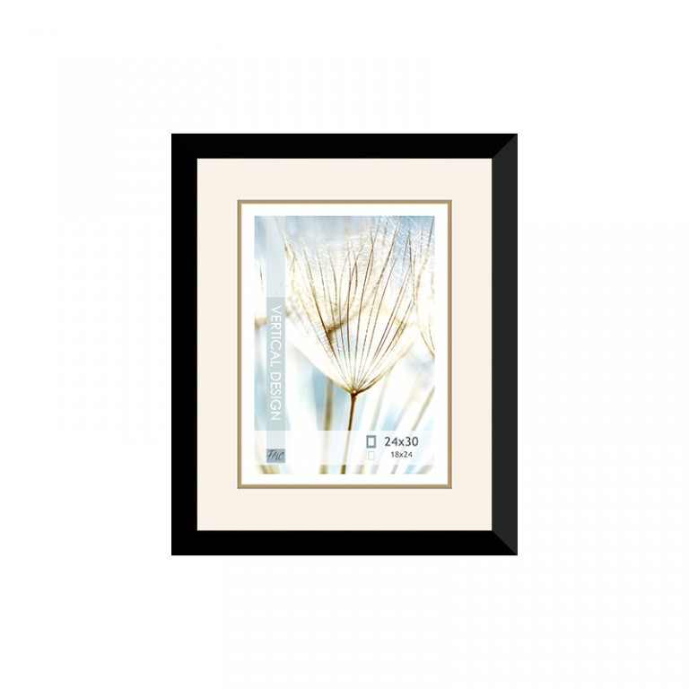 Dřevěný rám černý Avon – 24x30cm