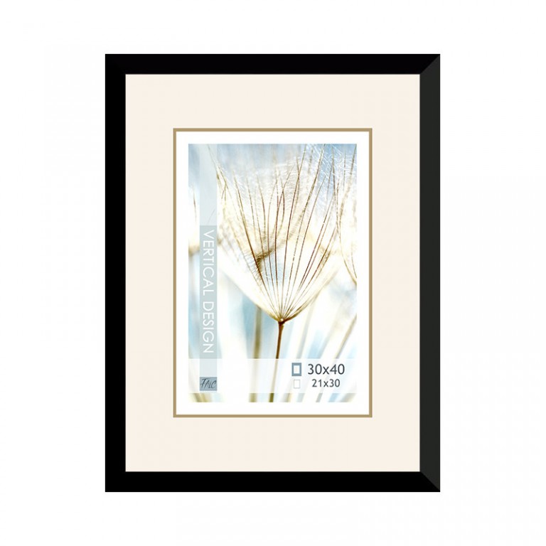 Dřevěný rám černý Avon – 30x40cm