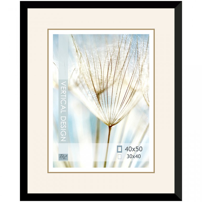 Dřevěný rám černý Avon – 40x50cm