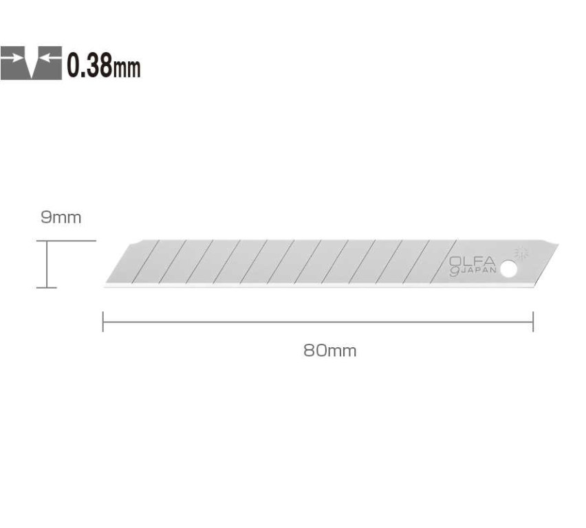 Náhradní čepele Olfa 9mm AB-10