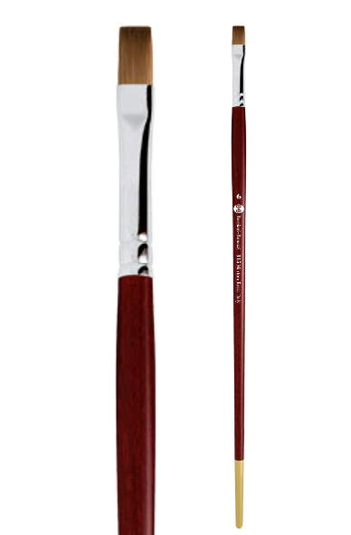 Přírodní štětec kuna 115 plochý – velikost 0