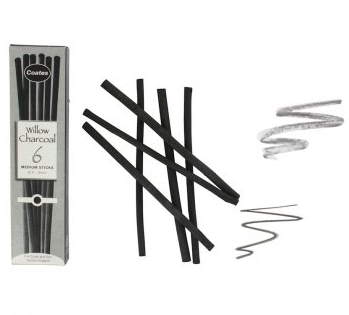 Přírodní uhel Coates 6 ks střední 5-6 mm