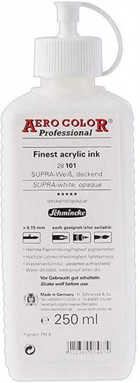 Schmincke Aerocolor 250ml – 101 supra-white opaque