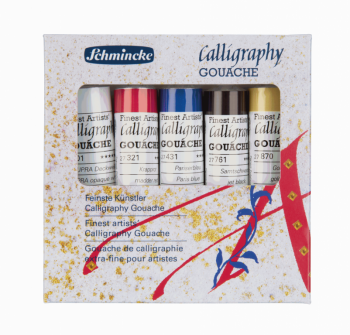 Sada kvašových barev Schmincke Calligraphy 5x20ml
