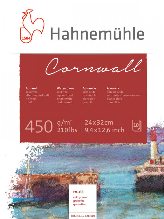 Blok pro akvarel HHM Cornwall 24x32cm CP 450g