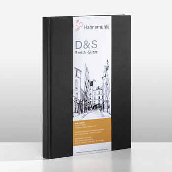Skicovací kniha Hahnemühle D&S A5 portrait černá