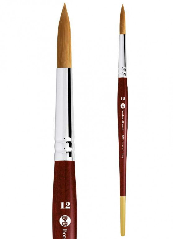 Kulatý syntetický štětec serie 13/C – velikost 0