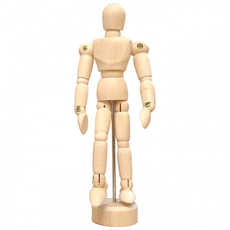 Manekýn dřevěný 20cm unisex
