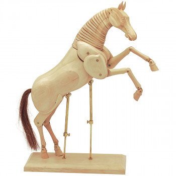 Dřevěný model koně 20cm přírodní