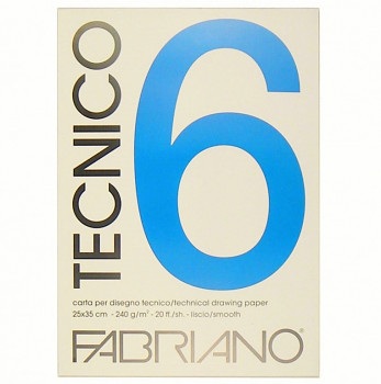 Fabriano Tecnico 6 hrubý 220g 50x70cm blok