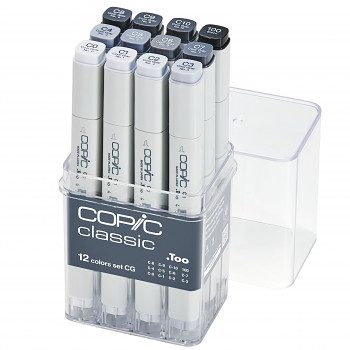 Sada markerů Copic Classic 12ks Cool Gray