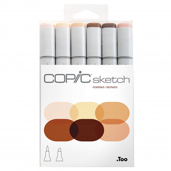 Copic Sketch sada 6ks Skin Tones