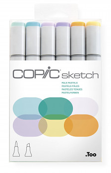 Copic Sketch sada 6ks Pale Pastels