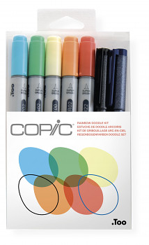 Copic Ciao sada 5+2 Rainbow Doodle Kit
