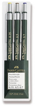 Sada mechanických tužek Faber Castell TK Fine 3ks