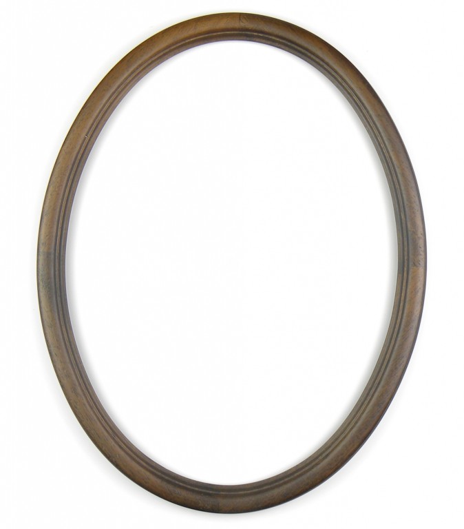 Oválný rám hnědý – 24x30cm